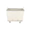 Steele Canvas Basket 8 BU Permanent Truck Natural Canvas w/Grey Vinyl - 4in Casters 968CNATVGRYW4 - alternate 4
